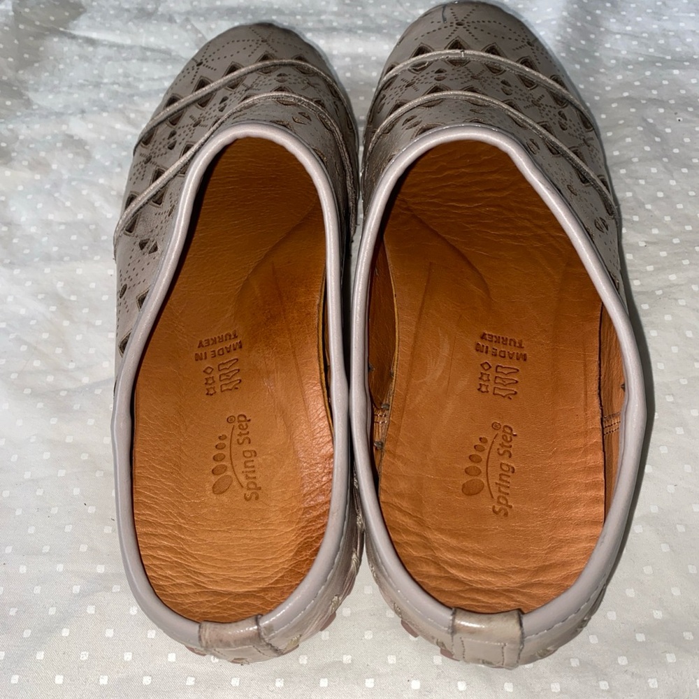 Spring Step Women's Fusalide Slip-On Sneakers Lazer Cut Beige Size 38 US 7.5 - Picture 6 of 10
